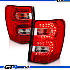For 1999-2004 Jeep Grand Cherokee Red Led Rear Brake Replacement Tail Light Pair