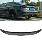Black Adjustable Rear Trunk Spoiler Lip Roof Tail Wing For Car Sedan Universal