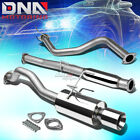 4rolled Tip Stainless Exhaust Catback System For 92-00 Civic 2dr4dr Emejeg