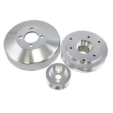 99-00 Ford Mustang Gt Cobra 4.6 3 Pc Under Drive Pulley Set Polished Aluminum