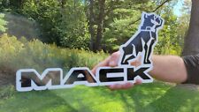 Vintage Mack Trucks Die-cut Heavy Porcelain Metal Dealer Dealership Sign Bulldog