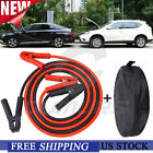2x10ft Booster Jumper Cables 600amp 2 Gauge Emergency Jump Car Lead Start Clamps
