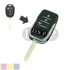4 Buttons Modified Flip Remote Key Shell Case Fob Fit For Toyota Camry Corolla