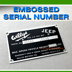 Willys Jeep Fc-150 170 Plate Station Wagon Pick Up Data Tag