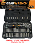 Gearwrench - 106 Pieces Socket Set 14 38 - Sae Metric- New