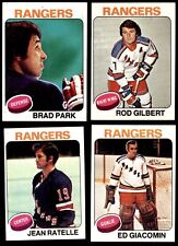 1975-76 Topps New York Rangers Near Team Set Rangers - Hockey 7 - Nm