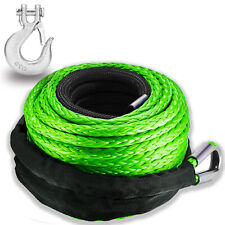38 X 92ft Synthetic Winch Rope With Hook 27000lbs Synthentic Winch Cable Kit