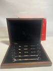 Vintage Snap On Tools Collectors Edition Sae Wrench Set 5 Pcs 24k Walnut Case