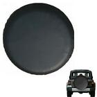 17in Spare Tyre Protector Case Leather Black Wheel Accessoriescar Tire Cover