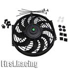12 Inch Universal Slim Fan Push Pull Electric Radiator Cooling 12v Mount Kit