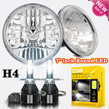 Pair 7 Inch Round Led Headlight High Low Sealed Beam For Ford Deluxe 1939-1951