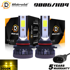 Mini Hb4 9006 Led Headlight Kit High Low Beam Led Fog Light 120w 3000k Yellow 2x