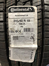2 New 245 50 18 Continental Pure Contact Ls Tires