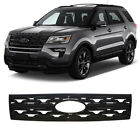 Gloss Black Fits 2018 2019 Ford Explorer Front Grill Cover Grille Overlay Trim