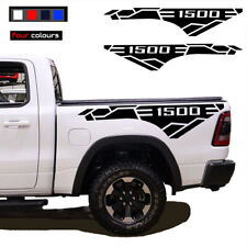 2pcs Side Stripe Body Decals Graphics Vinyl Sticker Logo Fit To Dodge Ram 1500