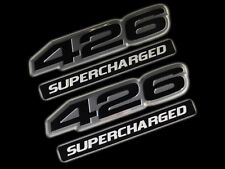 2 426 Ci Supercharged Hemi Engine Ho Emblem Black Silver For Chrysler Dodge