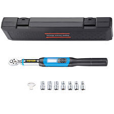 Vevor 38 Drive Electronic Digital Torque Wrench 6-99.5 Ft-lbs 7 Socket W Case