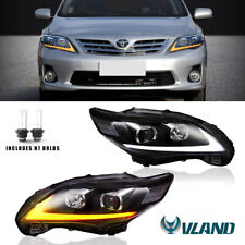 Pair Led Projector Headlights Assembly For 2011-2013 Toyota Corolla