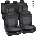 Pu Vinyl Leather Car Seat Covers - 9 Pieces Front Rear Full Interior Set