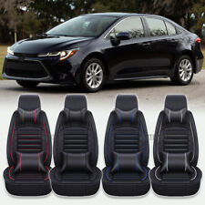 Full Car Seat Covers 25-seats Luxury Pu Leather Pillow For Toyota Corolla Sedan
