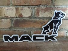 Vintage Mack Trucks Porcelain Metal Dealer Dealership Bull Dog Sign 13 X 7