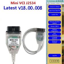 2024 Mini Vci Tis Techstream V18.00.008 Tis J2534 For Toyota Inspection Cable Us