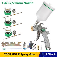 2008 Hvlp Air Spray Gun Kit Auto Paint Gravity Feed Car Primer 1.4-2.0mm Nozzle