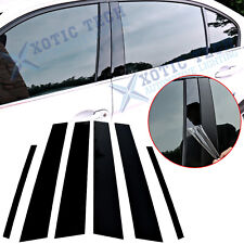 For Toyota Corolla 2009-2013 6pcs Black Pillar Posts Set Door Cover Piano Trims