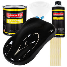 Restoration Shop Super Gloss Jet Black Acrylic Enamel Gallon Kit Auto Paint