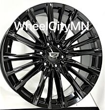24 Gloss Black Oe Replica Wheels Fits 2023 Cadillac Escalade V Series 6x5.5 28