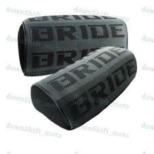 X2 For Jdm Bride Grey Gradation Neck Headrest Pilow Fabric Racing Seat Material4