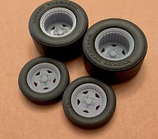 Resin 1715 Scale Inch Convo Pro Drag Wheels With Cheater Slicks 124 125