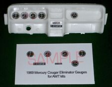 1969 Mercury Cougar Eliminator Gauge Faces For 125 Scale Amt Kitsplease Read