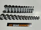 Gearwrench 38 Sae 6 Point Socket Sets Shallow Deep 24 Pcs.