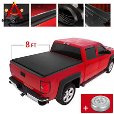 8ft Long Bed Soft Roll Up Tonneau Cover For 2002-2018 Dodge Ram 1500 2500 3500