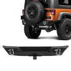 Textured Black Powder Coated Rear Bumper Fit For Jeep Wrangler 2007-2018 Jk