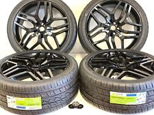 Set 4 22 X9.5 Wheels Rims Tires Fit Land Range Rover Hse Sport Lr4 5x120 Black