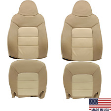2003 2004 2005 2006 Ford Expedition Eddie Bauer New Front Leather Seat Cover Tan