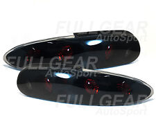 Black W Smoke Lens Altezza Style Tail Light Pair Set For Chevy Camaro 1993-2002
