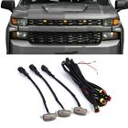 For Chevy Silverado 1500 Front Grille Amber Lens Led Lamp Running Marker Lights