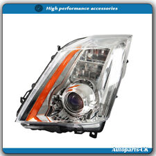 Left Side Projector Headlight For 2008-14 Cadillac Cts Hidxenon Drl Chome Clear
