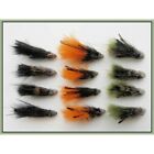 Muddler Minnow Trout Flies 12 Pack Orangeolive Black Choice Of Sizes