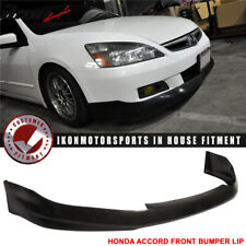 Fits 06-07 Honda Accord Coupe Hfp Style Front Bumper Lip Spoiler Unpainted Pu