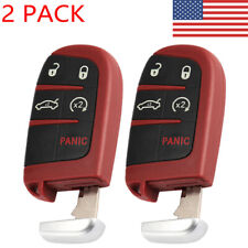 2x Key Fob Cover Shell Case For Dodge Charger Challenger Jeep Chrysler Remote Us