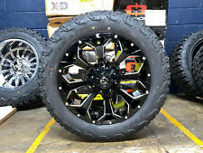 20x9 D576 Fuel Assault Black Wheels 32 At Tires Package 5x5.5 Dodge Ram 1500