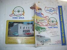 Cruisin The Usa 1953 1954 Chevrolet Catalog-96 Pages 7 Pics 2000