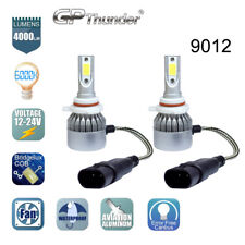 2x 9012 Hir2 9011 Led Headlight Bulb Gp Thunder Highlow Beam Kit 80w 6000k Pair