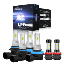 For Honda Cr-z 2011-2012 6000k Front Led Headlight Hilo Beam Fog Light Bulbs