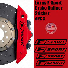 Lexus F Sport Car Wheels Brake Caliper Sticker 3d Decal Logo Decoration Black