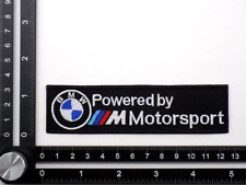 Powered By Bmw M Motorsport Embroidered Patch Ironsew On 4-34x 1-14 Racing